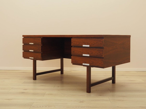 Image 1 of Scrivania in palissandro, design danese, anni '70, produzione: Eigil Petersens Møbelfabrik