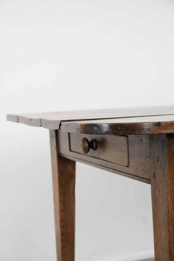 Image 1 of Antique 6 to 8 person dining table with two functional drawers