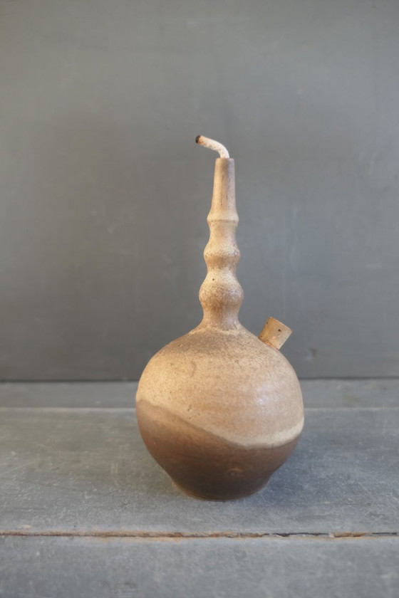 Image 1 of Vintage set of 3 ceramic oil lamps in