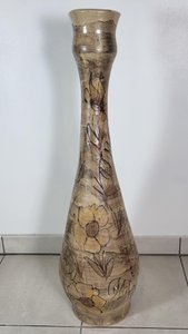 Vase La Roue en Céramique France Vallauris 1975 Vintage