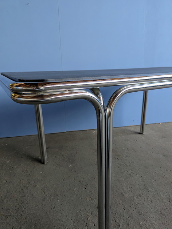Image 1 of Mesa de comedor cromada de mediados de siglo