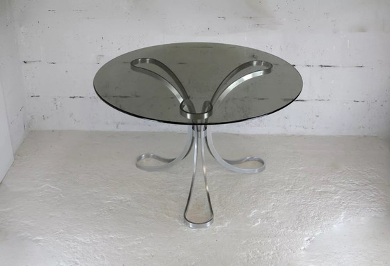 Image 1 of Table de Séjour "Space Age" Acier Poli