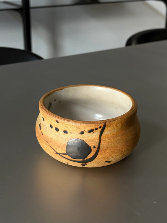 Vintage La Poterie de La Colombe Vallauris stoneware bowl – Mid Century Modern (photo 5 of 5)