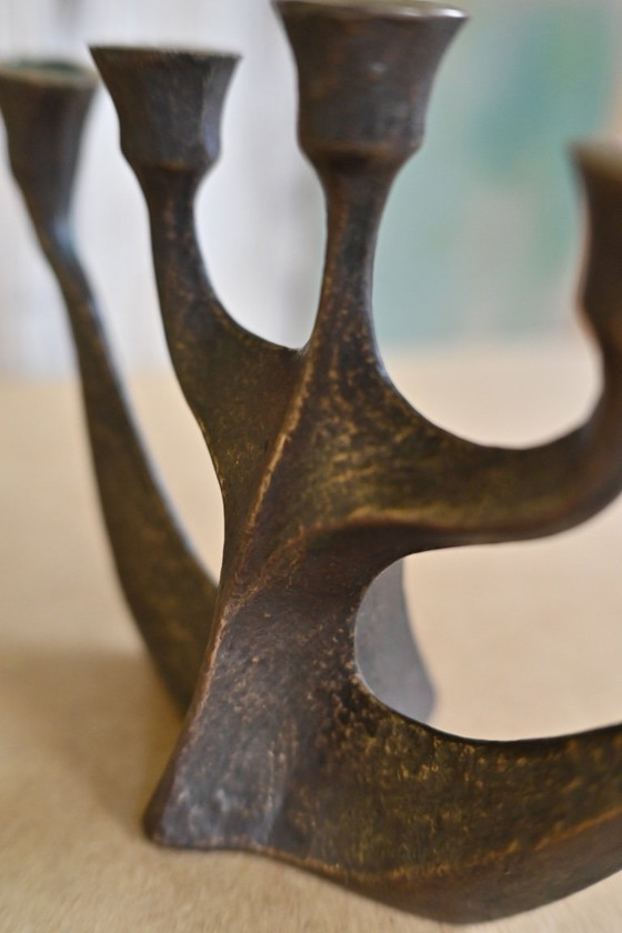 Image 1 of Horst Dalbeck - Brutalist candlesticks - 1960s - Guild of Crafts