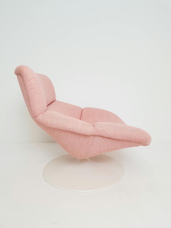 Artifort F518 Geoffrey Harcourt upholstered Kvadrat pink, Armchairs, Metal, Polyester, Vintage (photo 5 of 13)