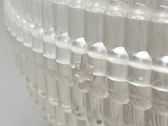 Image 1 of Rara lampada a sospensione con decorazioni a rilievo a bolle, anni '70.