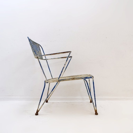Image 1 of Poltrona vintage in metallo traforato degli anni '50