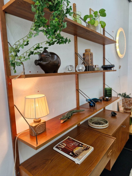 Vintage wall system Randers PS system Danish Furniture – Wall cabinet, Wood (photo 5 of 16)