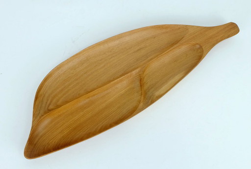 Bellissimo vassoio da portata a forma di pesce di metà secolo, design moderno danese degli anni '60