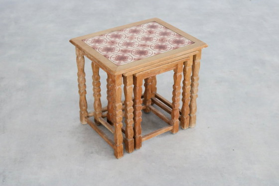 Image 1 of Brutalist set Deense nesting tables