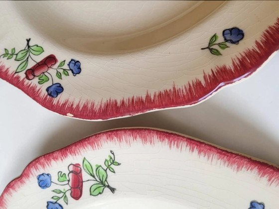 6 deep plates in Gien earthenware, Lorraine model – Crockery, Porcelain (photo 7 of 11)