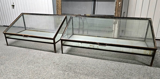 Image 1 of Coppia di vetrine inclinate - Inizio XX secolo