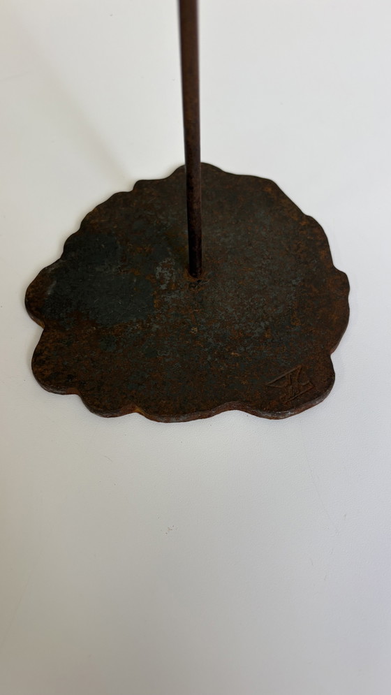 Vintage Brutalist Vloerkandelaars Pieter Spruyt Dutch Design – Kandelaars en kaarsen, Metal, Iron (photo 7 of 15)