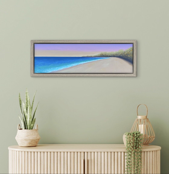 Golden Shore - Panoramic 100x30cm – Paintings & Drawings, Canvas (photo 12 of 15)