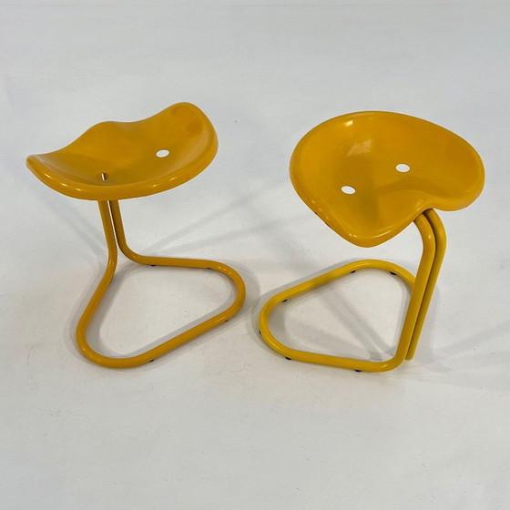 Gelber Tractor Hocker von Rodney Kinsman für Bieffeplast, 1970er – Metall, Kunststoff (photo 6 of 11)