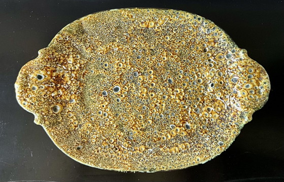 Image 1 of Sopera Emaux des Dunes con plato a juego – Cerámica de estudio francesa, década de 1970