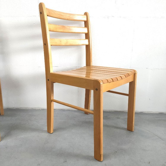 Image 1 of 4 Stühle für das Esszimmer im skandinavischen Stil (helle Farbe)