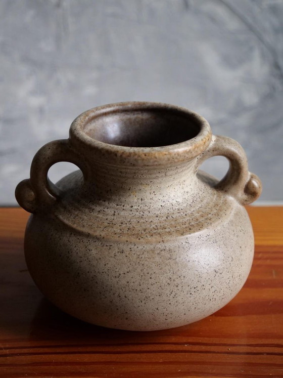Image 1 of Vaso in ceramica di VEB Haldensleben 2978, vintage anni '70 Wabi-Sabi
