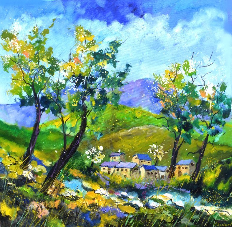 Spring in the valley | Peintures et dessins d'occasion | Whoppah