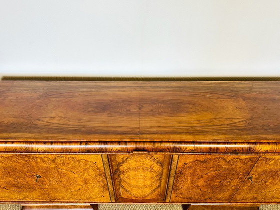 Image 1 of Sideboard im Art-Deco-Stil aus Nussbaummaserholz, Frankreich, 1930