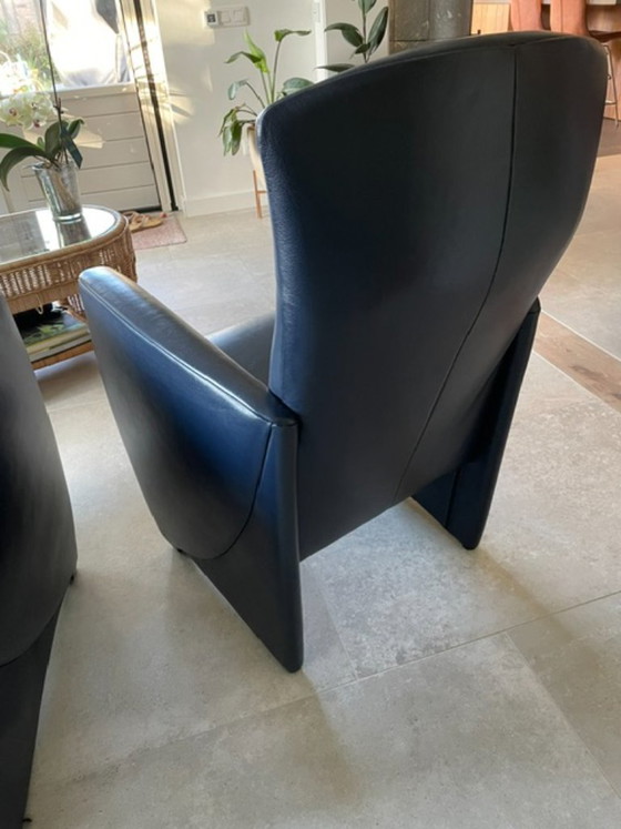 Jori Armchair blue leather (photo 5 of 5)