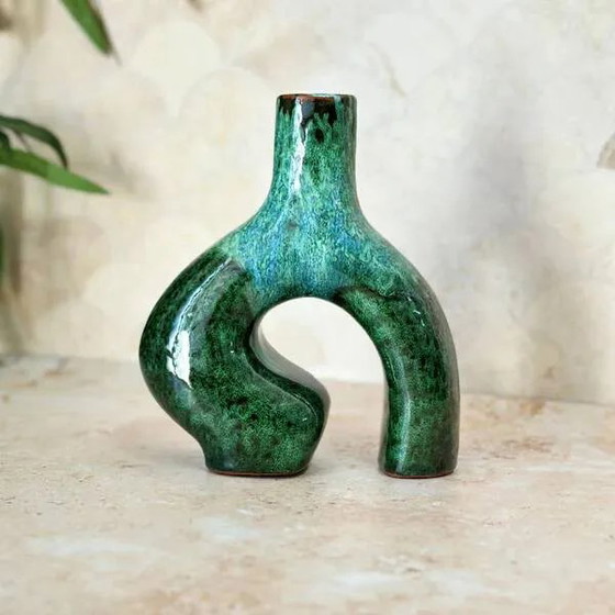 Vase Adal mini verni – Porcelaine, Modern (photo 2 of 7)