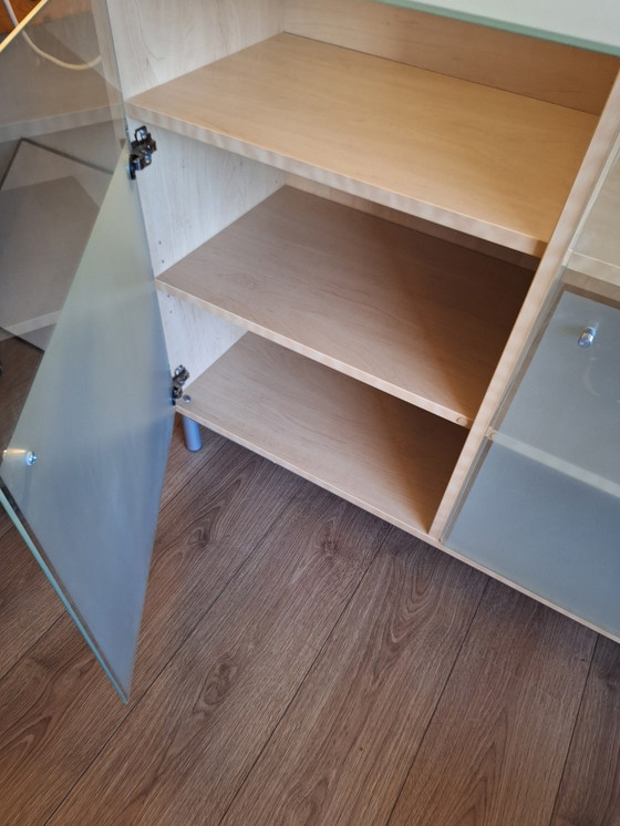 Image 1 of Cassettiera/armadietto vintage IKEA in vetro e legno