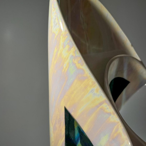 Vase sculptural en céramique irisée, années 1960-1970 – Ceramic (photo 6 of 14)