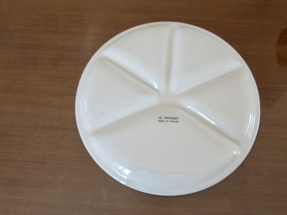 Image 1 of Le Creuset, France, set of 6 compartmentalized plates, 1970, vintage