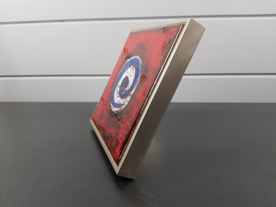 Image 1 of Maniglia per porta d'epoca unica (1950-1970) con piastrelle in ceramica, 1950-1970 Belgio