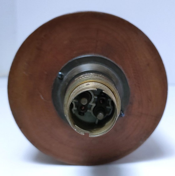 Image 1 of grande lampada in rovere massello con timbro vintage