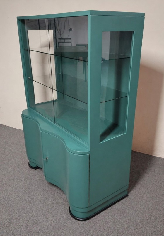 Image 1 of Art Deco vitrinekast, jaren 1950