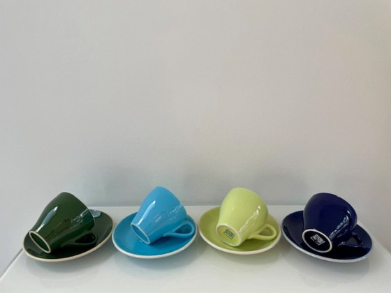 Image 1 of Set van 4 kleurrijke Dürkop Design kop en schotels