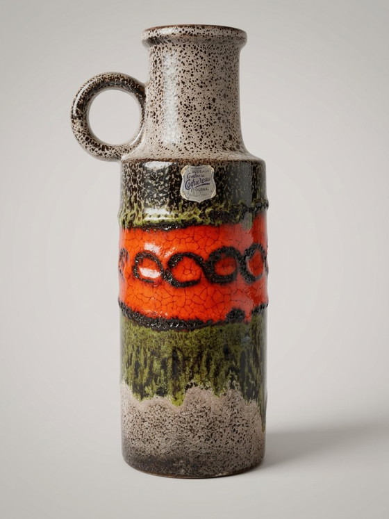 Scheurich 401-28 Handled Vase – Fat Lava – 28 cm – Scheurich W-Germany, Ceramic (photo 3 of 10)