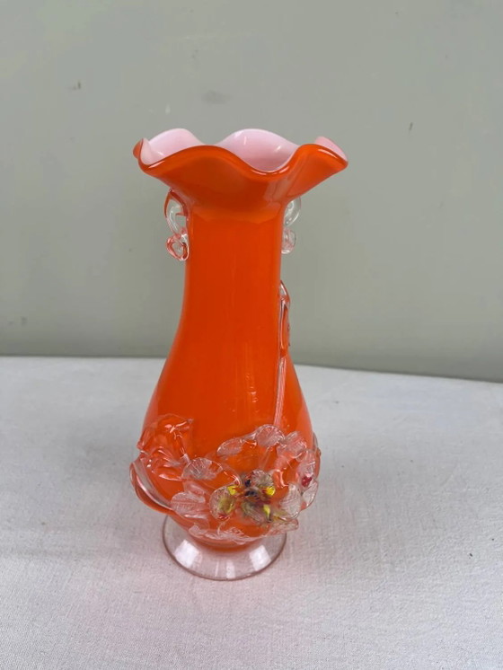Geblazen glazen vaas uit Murano – Vazen, Crystal, Glass, Vintage (photo 10 of 10)