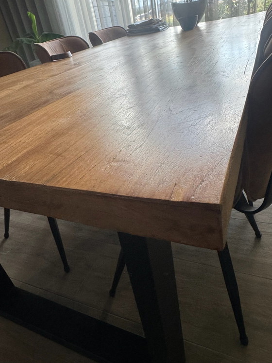 Tavolo da pranzo in legno di teak 220x100 – Tavoli da pranzo, Metallo (photo 3 of 5)