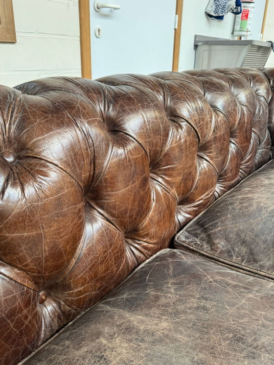 Image 1 of Leather Seat With Buttons