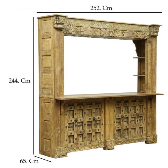 HINDI Getränketheke – Getränkeschrank, Metall, Holz (photo 2 of 16)