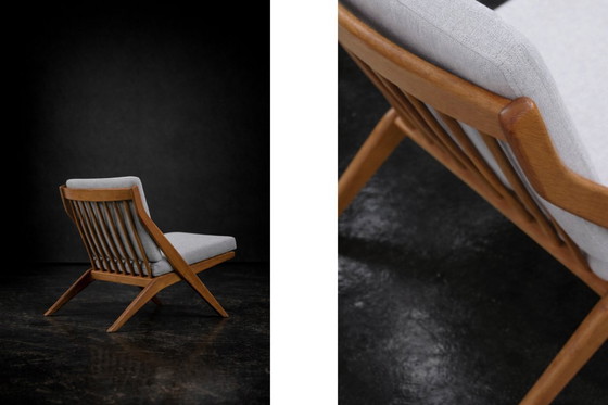 Image 1 of Chaises ciseaux suédoises vintage du milieu du XXe siècle, par Folke Ohlsson pour Bodafors, lot de 2, années 1960