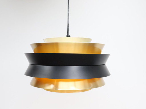 Lámpara colgante vintage / metal / oro negro blanco / Trava Carl Thore para Granhage