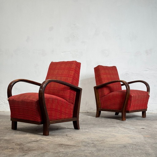 Pareja de sillones Art Déco de Debreceni – Para restaurar