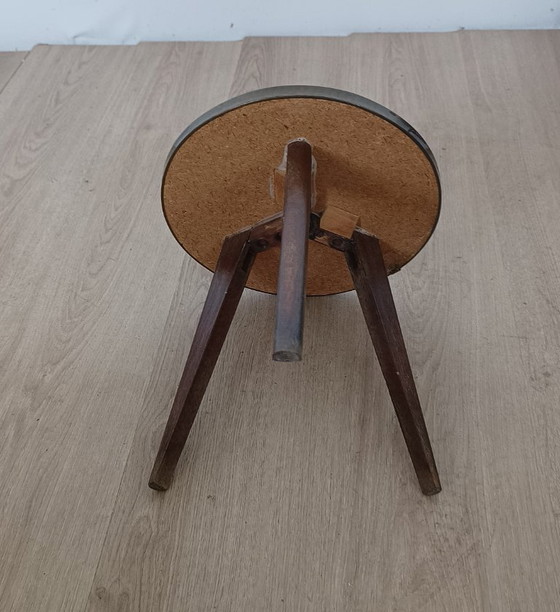 50er Jahre Beistelltisch mit Sonnenuntergangsmotiv – Beistelltische, Mdf, Plastic (photo 7 of 8)