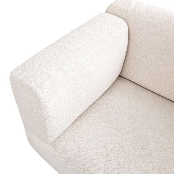 Original Cassina MET 250 Bouclé Sofa Piero Lissoni 2 seaters, Textile, Metal, Beige (photo 8 of 10)