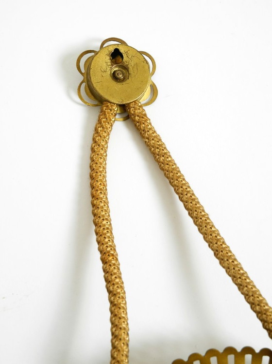 Image 1 of Piccolo orologio da parete meccanico originale di metà secolo, stile Atlanta, con movimento a 10 giorni.