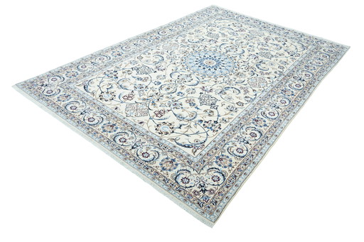 Tapis Naïn 9 La 368 X 246 cm noué à la main -Tapis Avec Soie