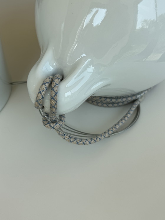 Image 1 of Pols Potten Buffer Pendant Lamp in Porcelain and Gold