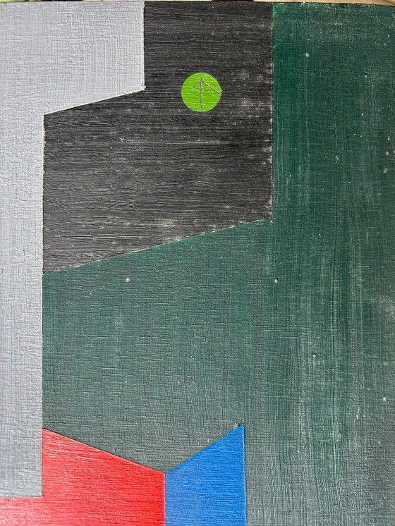 Image 1 of huile sur panneau double face 