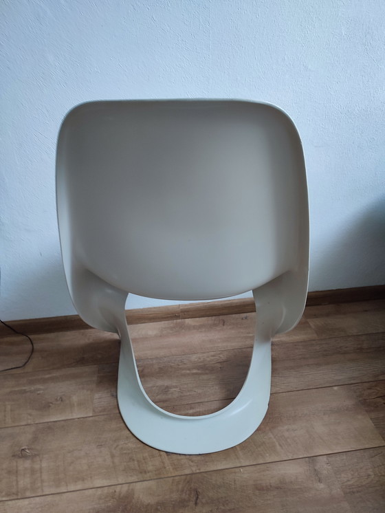 Image 1 of Chaise Casalino, chaise Alexander Begge pour Casala crème