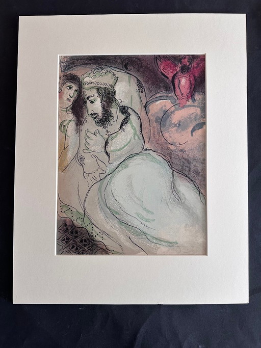 Marc Chagall Litho Uit Verve 1960 – lithos zeefdrukken, Paper