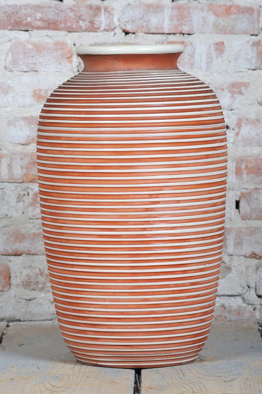 Original Mid-Century Vase, Ceramic, Well-Preserved Condition, Czech, 1940s – vazen (photo 2 of 6)